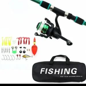 피싱 장비 낚시대 스피닝 릴 루어 낚시 세트 그린 (WFKO1LS)