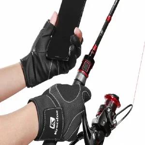 낚시장갑 3지장갑 3컷 생활방수 기모안감 방한장갑 블랙 레저용장갑 민물바다낚시용품