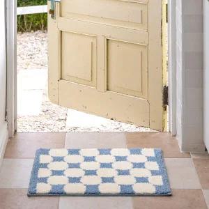 [보리보리/파크론]자카드 러그 발매트 블루버블 60x45cm