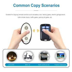 차고 문 및 전기 게이트 오프너용 315MHz/433MHz 범용 리모컨 복제기 4채널 무선 클론 스위치 교체품