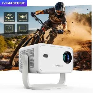 Magcubic 빔 프로젝터 L018 360도 네이티브 회전 가정용 650ANSI 1080