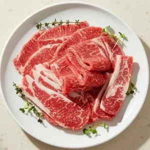 순수본가 소갈비살 플레이트 200g x 5개 / 고소한 대패 소갈비살