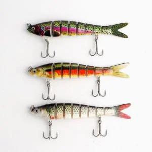 [골드스마일]8단 관절 낚시 미끼 루어 세트