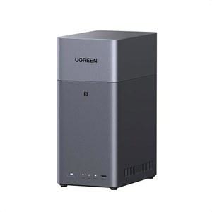 UGREEN NASync DH2300 2-Bay 데스크톱 NAS, 지원 용량 60TB(디스크리스), 원격 액세스, AI 사진 앨범, 초보자 친화적 시스템, 4GB LPDDR4X RAM, 1GbE, 4K HDMI, 네트워크 연결 스토리지(디스크리스)