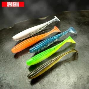 광어다운샷웜 75mm 2.7g 15개입 집어향 첨가 쉐드웜 우럭 배스 루어