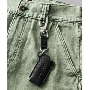 디키즈 DICKIES 카우 레더 라이터 케이스 키링 Black DIKU242LASG005BK 331155