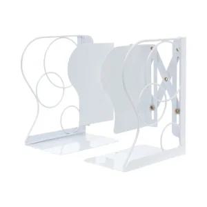 원형 책꽂이 (화이트) DK37서류정리함 잡지꽂이 문구용품 사무 스탠드 탁상 길이조절 미니 자바라