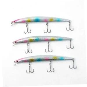 [골드스마일]농어낚시 바다낚시 플로팅 미노우 루어 3p세트 방어 농어 18cm