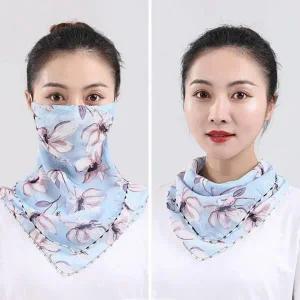 [골드스마일]마스크 겸용 멀티 스카프 스카이 컬러