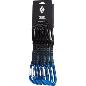 암벽 등반용 블랙 내구성이 하이브리드 6팩 뛰어난 클리핑 알루미늄 카라비너 12cm 도그본 퀵팩 핫포지 경량 다이아몬드 퀵드로우 부드러운