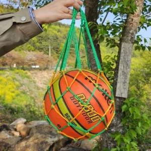 가방 초록노랑 공주머니 네트 축구공 공가방 농구공 농구가방