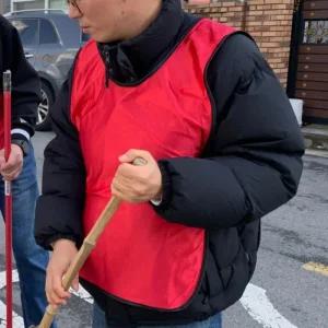 팀조끼 행사용 밴드형 축구조끼 풋살조끼 레드