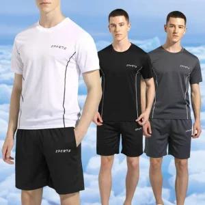 반팔 쿨링 운동 세트 반바지 상하의