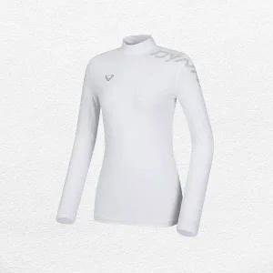 [다이나핏]긴팔티 KQF YWU24224W2 CYCLONE 싸이클론 하이넥 긴팔티 White