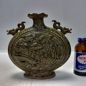 송대 풍속문 희귀 분청 주병 높이22cm 무게820g 골동품/수집품/도자기