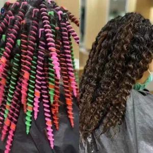 히피펌롯드 셀프 히피 헤어롤 롯드 파마 롯트 롱미용재료 도구 뿌리롤 뽀글 파마롤 열드