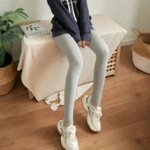 [라일리여성의류] Rly 기모 여자 레깅스 고리바지 와이드밴드 무발 레깅