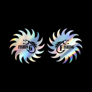 자동차 066 피싱 포인트스티커 2개1세트특이한 인테리어 꾸미기 재미있는 레터링 익스 튜닝 차량 주유구