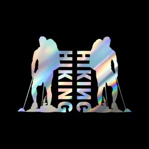 자동차 065 하이킹 포인트스티커 2개2세트특이한 인테리어 꾸미기 재미있는 레터링 익스 튜닝 차량 주유구