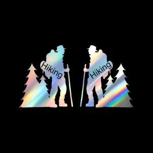 자동차 063 하이킹 포인트스티커 2개1세트특이한 인테리어 꾸미기 재미있는 레터링 익스 튜닝 차량 주유구