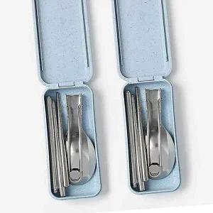 [하프클럽/셀러허브_여성트랜드패션]블루 수저 수저세트 커트러리 2인세트