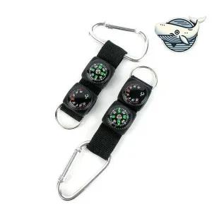 [하프클럽/셀러허브_여성트랜드패션]재난 대피 카라비너 온도계 나침반 생