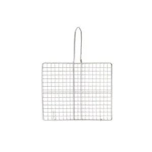 [하프클럽/셀러허브_여성트랜드패션]스텐 사각겹석쇠 바베큐판 이중석쇠_