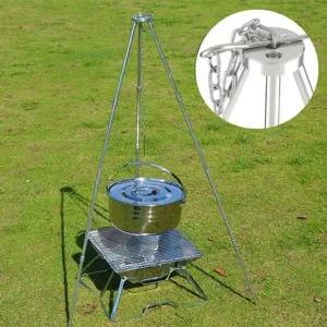 [하프클럽/셀러허브_여성트랜드패션]삼각 화로대 더치오븐 바베큐 4단