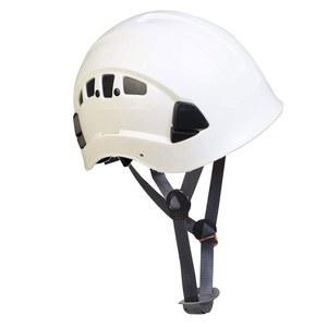 트로이 세이프티, 55 조절식 ABS 클라이밍 헬멧, 6포인트 서스펜션, 클라이밍, 라이딩 및 건설용으로 설계, 1개의 흰색, 1팩