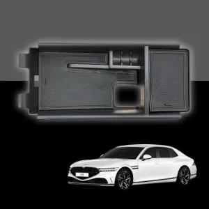 아트로마콘솔트레이올뉴G90적용차량정리함 올G90 노이즈방지 파티션 수납 자동차 칸막이