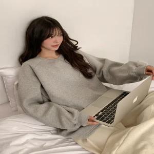 [제작] 매일편한 노브라웨어 기모 루즈핏 맨투맨 85103 빅사이즈 여성의류