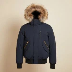 DIXON-F NAVY 딕슨 F 내추럴 라쿤 퍼 남성 패딩