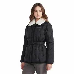 디스커버리 25년 겨울 신상 여성 멜로즈 미드패딩 점퍼퀼팅자켓세미오버핏탈부착카라넥경량보온기능성캐주