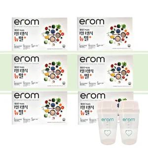 이롬 황성주 생식 뉴밀플러스 선식 가루 21포 6박스 전용보틀포함