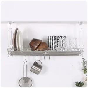 슬라이드 물빠짐건조대 주방정리 멀티 식기건조대 주방수납선반