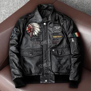 소가죽자켓 바이크재킷 사계절 동호회 빅사이즈 트렌디 남성용