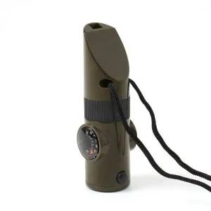 7in1 LED 나침반 호루라기 호신용 생존도구반사경