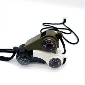 서바이벌 호루라기 온도계 나침반 생존용품 안전장비