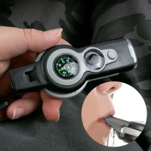 생존 키트 손전등 나침반 경보기 비상용 거울