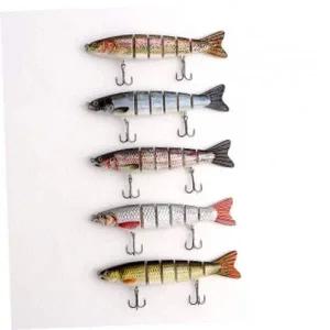 루어미끼 히트피싱 6단 관절 루어 5p세트 낚시 미끼