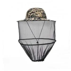 방충모자 해충방지 모기장 방충모자(픽셀카키) 낚시 벌초모자