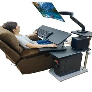 누워서 컴퓨터 책상 리프팅 게이밍 무중력 1인 침대