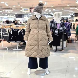 [행복한백화점][꼼빠니아]꼼빠니아 벨티드 폭스퍼 덕다운 롱패딩 CAFW1WIH110