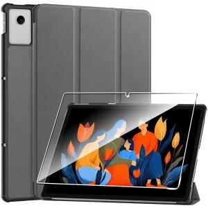 레노버 아이디어 탭 플러스 12.1인치 케이스 강화 유리 액정보호필름이 있는 보호 [PU 가죽] [초박형 보호]