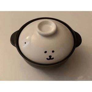 농담곰 그릇 나가노마켓 곰얼굴 미니 뚝배기