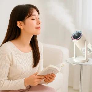 이놀 스윙미스트 미니가습기 무소음 세척편한 600ML 책상 사무실 탁상용 소형 아기방 여행용 차량