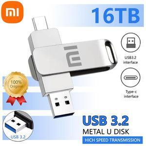 샤오미 USB 3.2 16TB 플래시 드라이브 메모리 타입-C 2-in-1 8TB OTG 4TB 고속 디스크 2TB 컴퓨터 노트북용