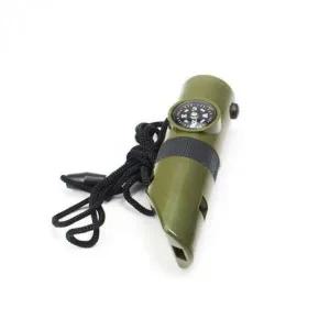 [하프클럽/]서바이벌 호루라기 나침반 생존용 온도계 확대경 반사경 조난용