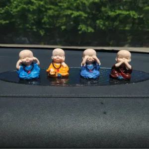 오토크루 동자승 귀여운 차량용 피규어 대시보드 스님 인형 4종세트 AC-AC05