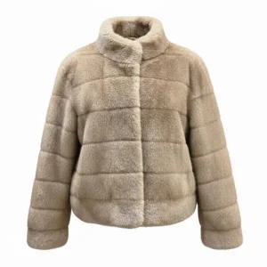 JIGOTT 페이크 하이넥 퍼 자켓 [JRCE3FR503]